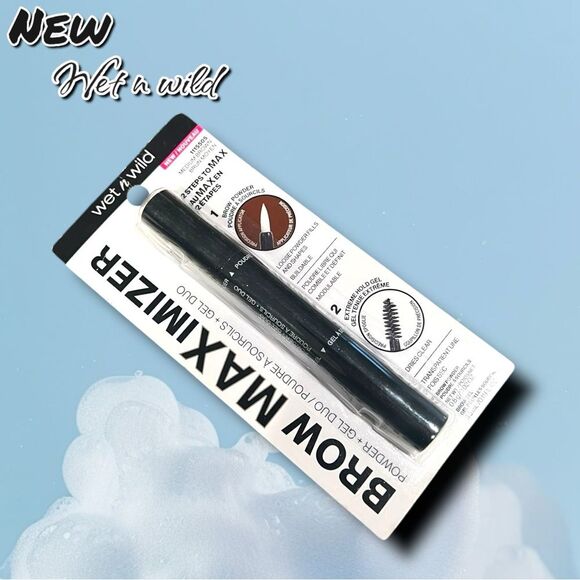 💝NEW Wet n Wild Brow Maximizer Powder + Gel Duo – Medium Brown - Picture 1 of 6